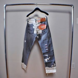 Bleached and Distressed 501